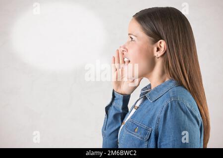 Frau, Zweifel Stockfoto