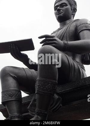 Statue von König Ramkhamhaeng in Sukhothai Thailand Stockfoto