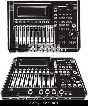 Dj-Mischvektor Stock Vektor
