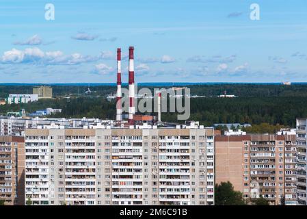 Kwk-Rohre in Zelenograd Landkreis Moskau, Russland Stockfoto