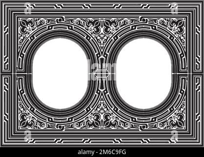 Zierrahmenvektor Stock Vektor