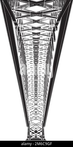 Arch Bridge Vector (Brückenvektor) Stock Vektor