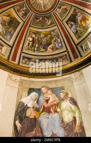Allegorische Fresko-Gemälde, kirche santa maria della Pace Stockfoto