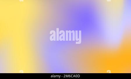 Farbenfroher verlaufender Hintergrund. Gelbe, violette, orangefarbene Tapete. Pastellfarbene, verschwommene Oberfläche. Weiche, lavendelfarbene Struktur. Abstrakter Vektor Stock Vektor