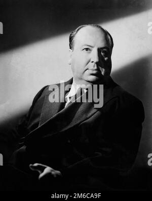 Alfred Hitchcock (United Artists, 1940). Hochformat Foto Stockfoto