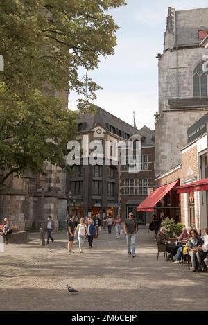 Aachen. Köln - Deutschland 24-08-2021. Stadtbild im August des Stadtzentrums von Aachen Stockfoto