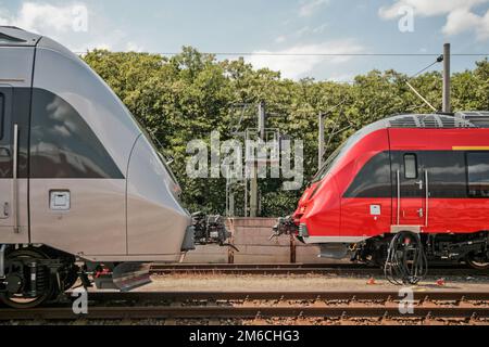 Inbetriebnahme der S-Bahn für die Deutsche Bahn Stockfoto