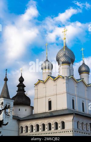 Kathedrale der Kreml in Rostow Weliki, Russland Stockfoto