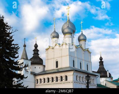 Kathedrale der Kreml in Rostow Weliki, Russland Stockfoto