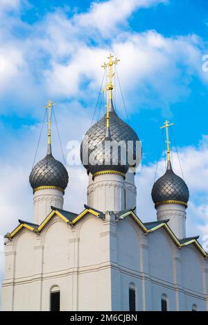 Himmelsdom des Kremls in Rostow Veliky, Russland Stockfoto