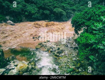 Urubamba Fluss Heilige Tal. Peru. Südamerika. Stockfoto