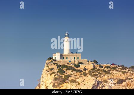 Lighthouse Cap Formentor Mallorca freier Textbereich Balearische Inseln Reisen Spanien Stockfoto