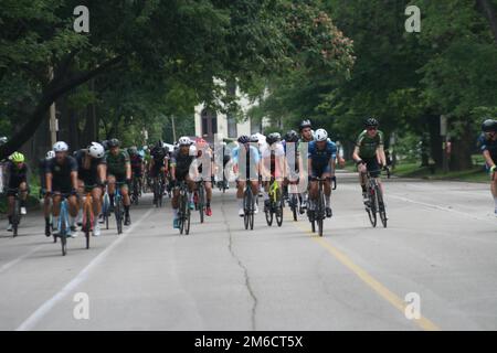 An einem regnerischen Wochenende findet der Gateway Cup 2022 statt, der von drei Tagen Regen geplagt wird. Stockfoto