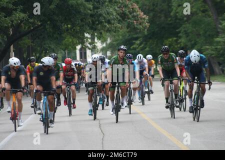 An einem regnerischen Wochenende findet der Gateway Cup 2022 statt, der von drei Tagen Regen geplagt wird. Stockfoto