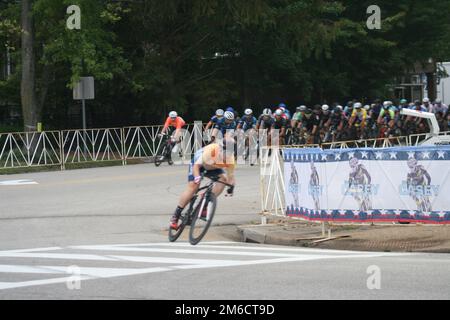 An einem regnerischen Wochenende findet der Gateway Cup 2022 statt, der von drei Tagen Regen geplagt wird. Stockfoto