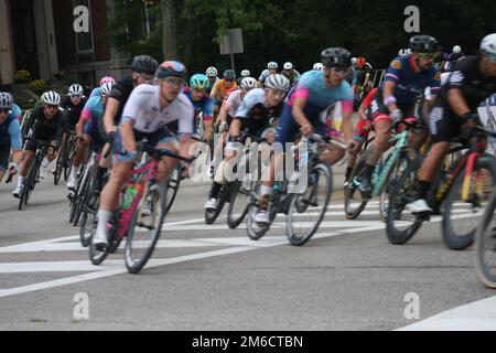 An einem regnerischen Wochenende findet der Gateway Cup 2022 statt, der von drei Tagen Regen geplagt wird. Stockfoto