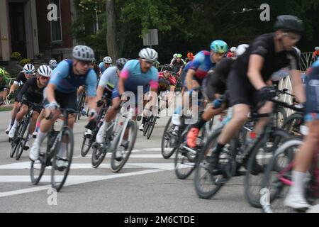 An einem regnerischen Wochenende findet der Gateway Cup 2022 statt, der von drei Tagen Regen geplagt wird. Stockfoto