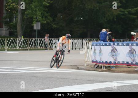 An einem regnerischen Wochenende findet der Gateway Cup 2022 statt, der von drei Tagen Regen geplagt wird. Stockfoto