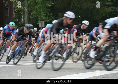 An einem regnerischen Wochenende findet der Gateway Cup 2022 statt, der von drei Tagen Regen geplagt wird. Stockfoto