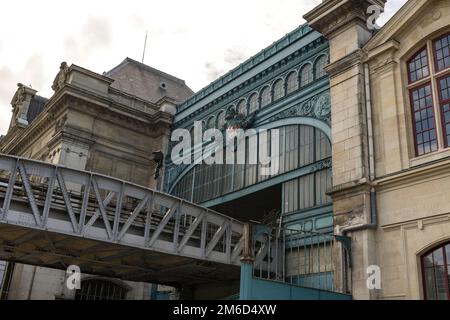 Paris, Frankreich das Viadukt des Bahnhofs Austerlitz. Stockfoto