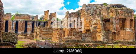 Grand Thermae oder Grandi Terme Villa Adriana oder Hadrians Villa archäologische Stätte von der UNESCO im Tivoli - Rom - Latium - Italien Stockfoto