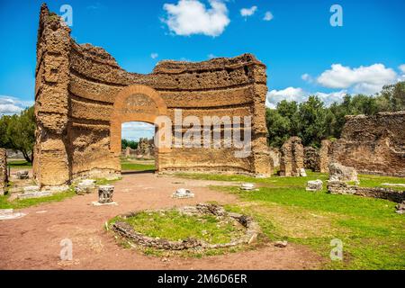 Römische Ruinen Villa Adriana in Tivoli Rom - Latium - Italien Stockfoto