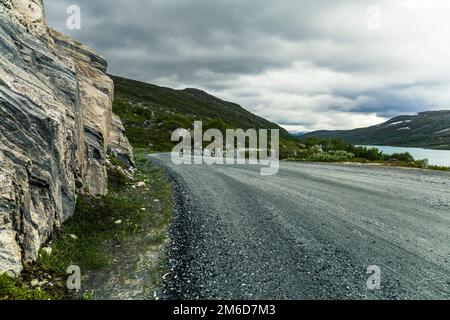 Norwegische Panoramastrecken - Gamle Strynefjellsvegen Stockfoto