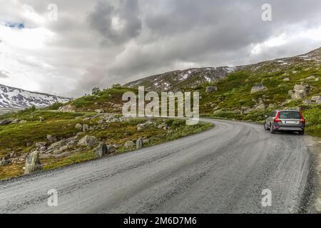 Norwegische Panoramastrecken - Gamle Strynefjellsvegen Stockfoto