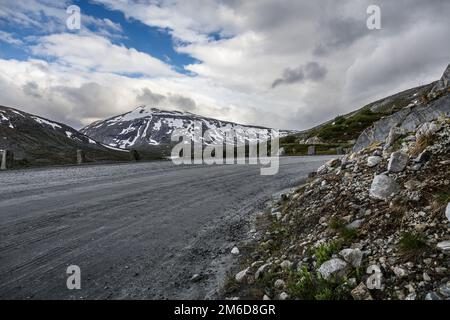 Norwegische Panoramastrecken - Gamle Strynefjellsvegen Stockfoto