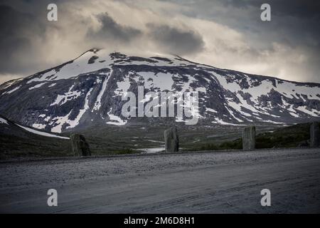 Norwegische Panoramastrecken - Gamle Strynefjellsvegen Stockfoto