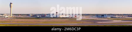 Atlanta Flughafen ATL Terminal Übersicht Stockfoto