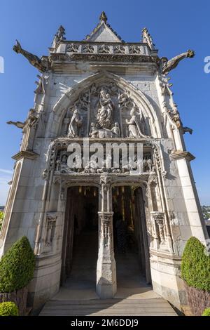 Europe France die Kollegialkirche St. Florentin in der königlichen Residenz Amboise : 2018 Stockfoto