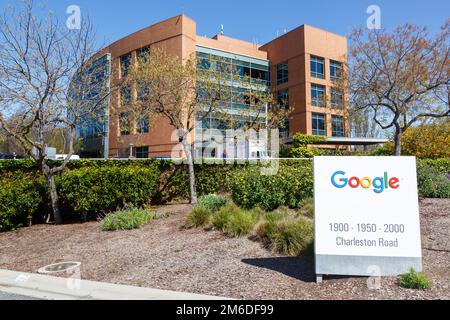 Google Hauptsitz Googleplex Mountain View Stockfoto