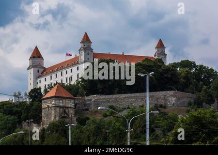 Schloss Bratislava in der Hauptstadt der Slowakei Stockfoto