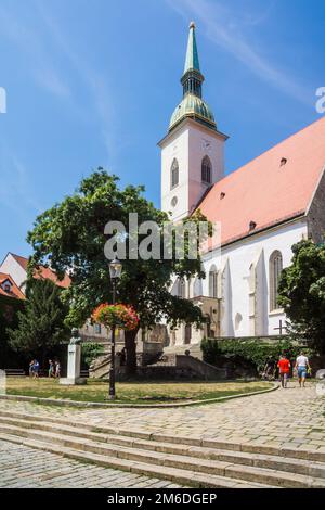 Römische Kirche St. Martin's Cathedral in Bratislava Stockfoto