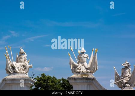 Details zur Burg Bratislava in der Hauptstadt der Slowakei Stockfoto