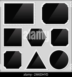 Satz von Fotorahmen, Vektor EPS10-Abbildung Stock Vektor