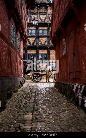 Die Altstadt von Aarhus in Dänemark Stockfoto