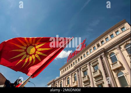 Skopje, Republik Nordmazedonien Stockfoto