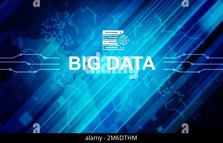 Big-Data-Technologie-Hintergrund Stockfoto
