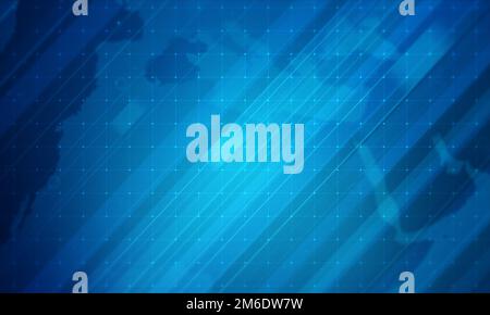 Abstrakte Weltkarte News Corporate Background.Business Digital Network Presentation.Global Cyber Technology Concept. Stockfoto