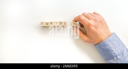 Covid 19 und Coronavirus disease Conceptual Image. Stockfoto