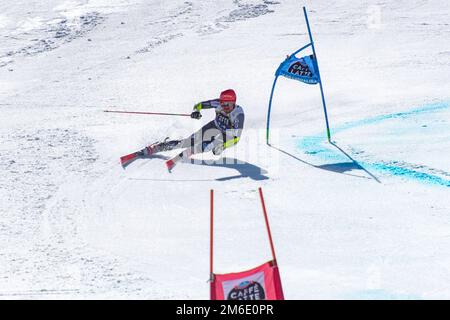 LEIF KRISTIAN NESTVOLD - HAUGEN NOR nimmt am RENNEN um das Rennen menâ´s Slalom der Finanzinstitute Teil Stockfoto