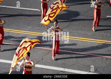 Pasadena, Vereinigte Staaten Von Amerika. 02. Januar 2023. Die 134. Rose Parade findet jährlich am 2. Januar 2023 in Pasadena, Kalifornien, statt. (Foto: Dominick Sokotoff/Sipa USA) Guthaben: SIPA USA/Alamy Live News Stockfoto