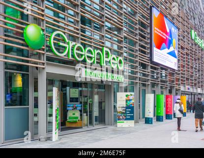 Green Pea-Gebäude der Stadt Turin - Green Pea ist das dritte Projekt der Familie Farinetti nach Uniero und Eataly - Turin, Piemont, Italien. Stockfoto