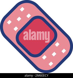 Pflaster-Symbol. Medizinischer erste-Hilfe-Verband Stock Vektor