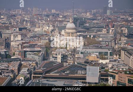 Eine Luftaufnahme von London, Großbritannien Stockfoto