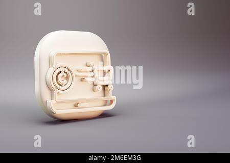 Wunderschöne abstrakte Illustrationen Blockchain Cryptocurrency Payment Symbol Symbole auf einem wunderbaren Hintergrund. 3D-Rendering-Abbildung. hintergrundfarbe Stockfoto