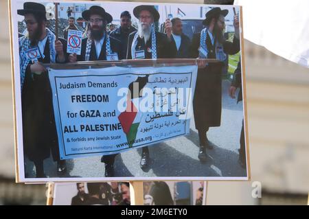 Wien, Österreich. 11. Juli 2015 Demonstration zum al-Quds-Tag in Wien Stockfoto