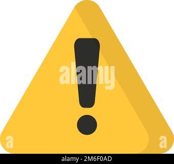 Dreieckiges Warnzeichen. Warnsymbol. Gefahr. Bearbeitbarer Vektor. Stock Vektor